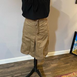 Camel colored cargo shorts